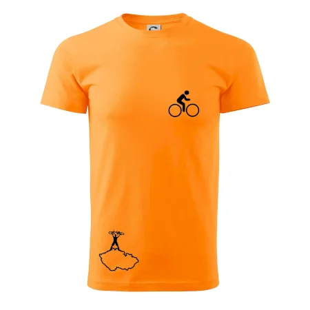 Mapa ČR + kolo na prsu