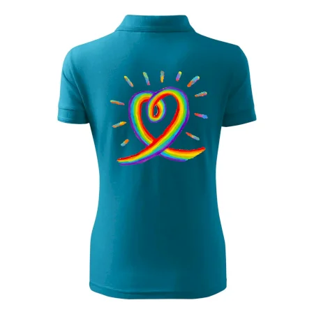 Srdce pride dúha kreslená
