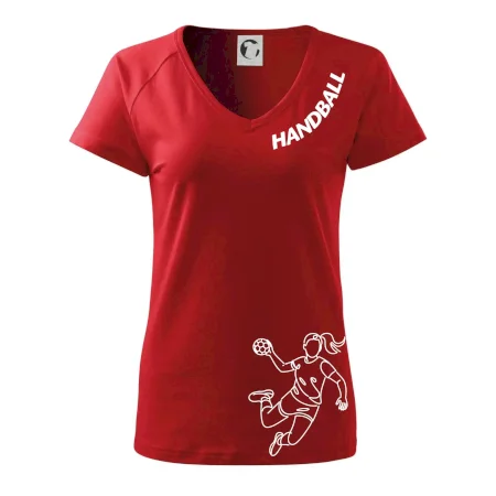 Handball nápis šikmo - dievča