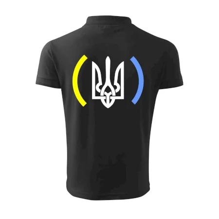 Ukrajina trojzubec s farbami