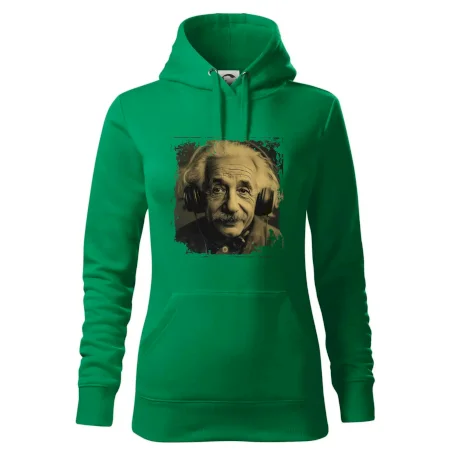 Albert Einstein so slúchadlami