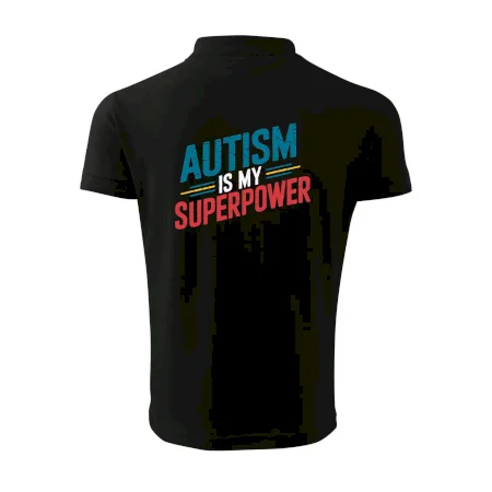 Šikmý nápis Autism is my superpower