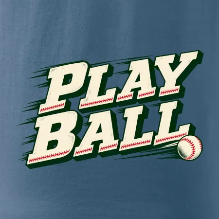 Play ball retro sportovní nápis