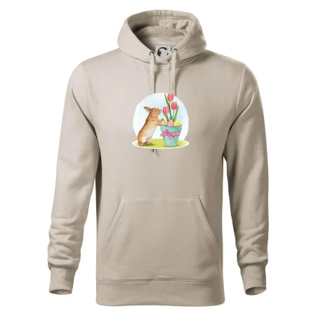 Veľkonočný zajačik tulipány