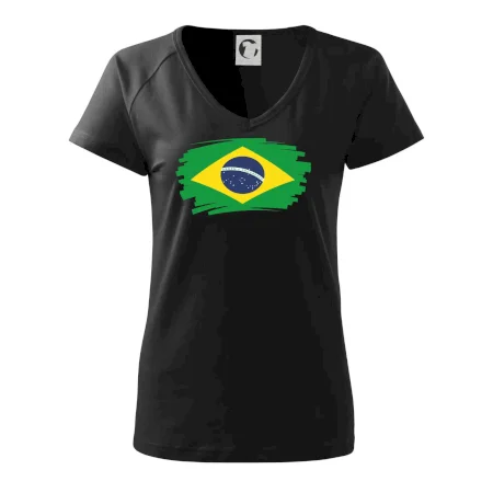 Brazília vlajka štetkou