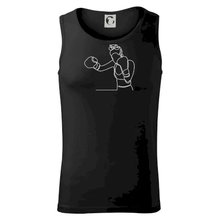 Žena boxerka jedným ťahom