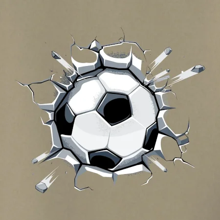 Futbalová lopta v triku