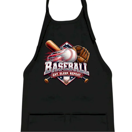 Baseballová pálka s rukavicou eat sleep repeat