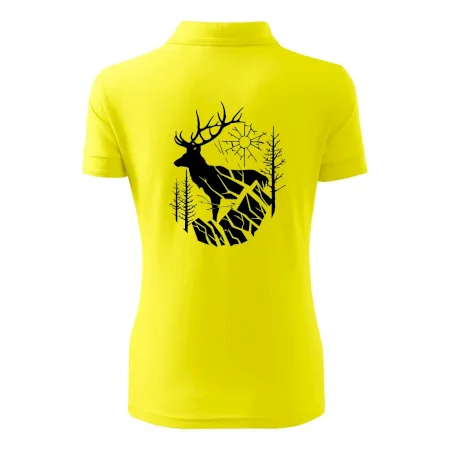 Jeleň v lese krivky