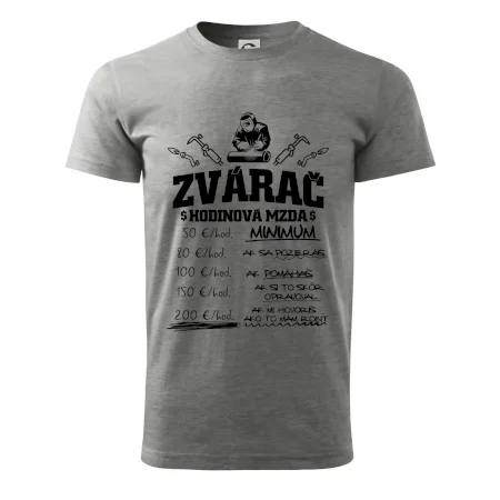 Hodinová mzda zvárač
