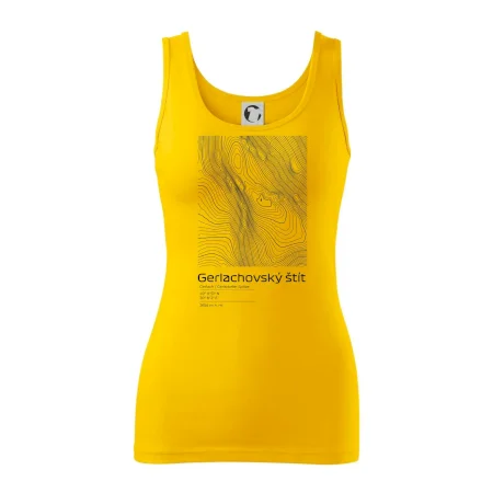 Gerlachovský štít - vrstevnice v obdĺžniku