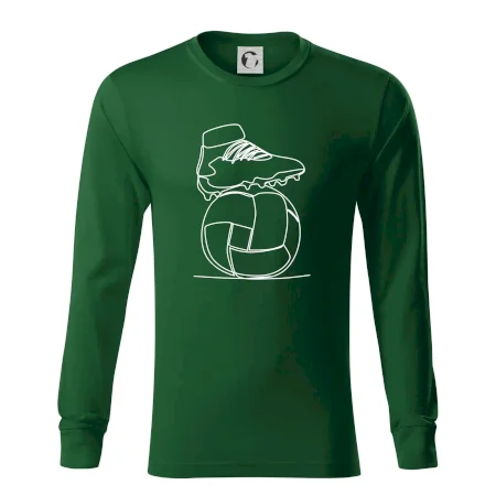 Futbalová lopta kopačka jedným ťahom