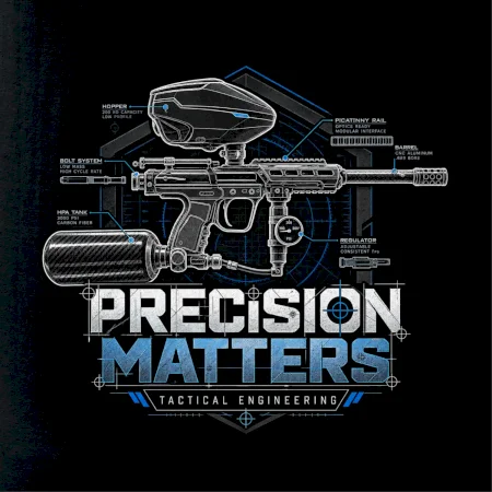 Technický nákres – presnosť je dôležitá paintball