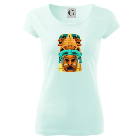 Mayová maska s pyramídou