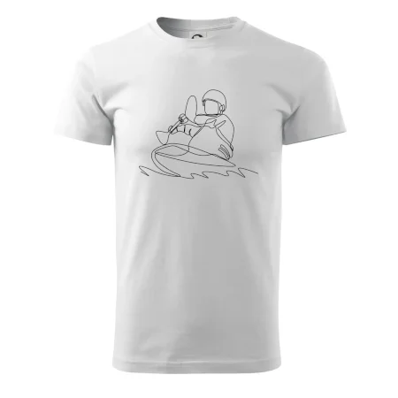 Kajak na vode jedným ťahom