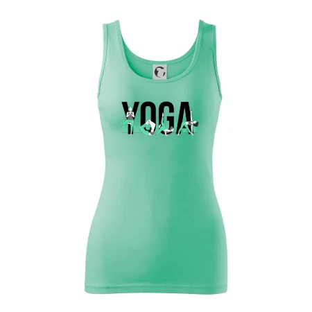 Yoga nápis farebný