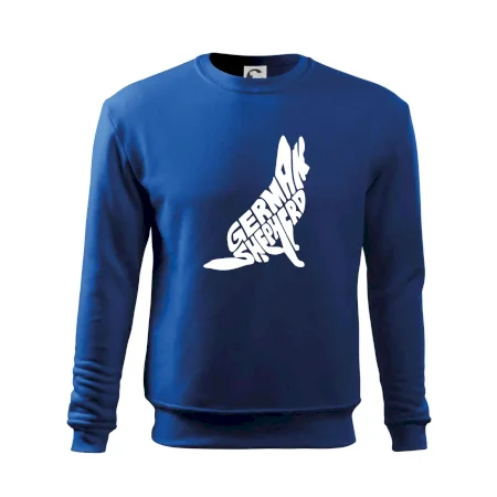 Nemecký ovčiak sediaci napis