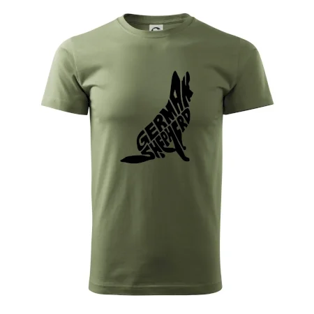 Nemecký ovčiak sediaci napis