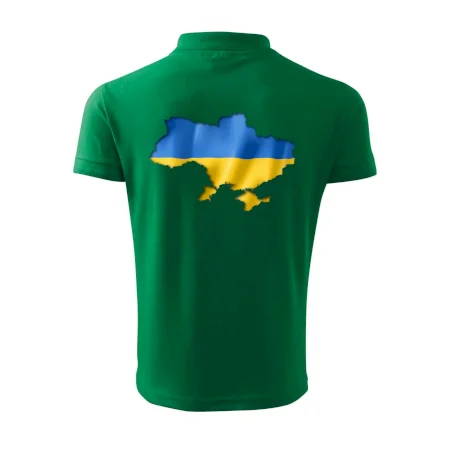 Ukrajina vlajka mapa