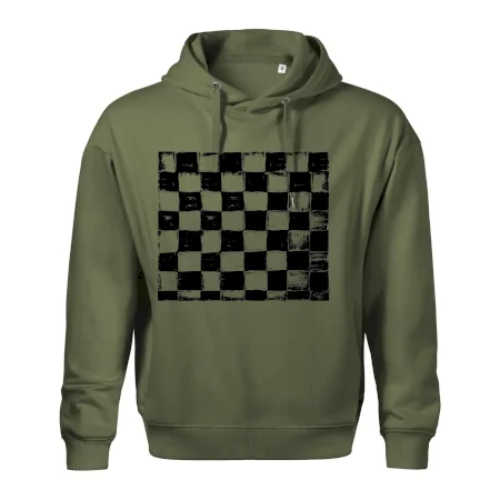 Šachovnica čierna kreslená