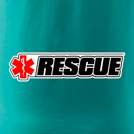 Záchranár rescue kríž červený