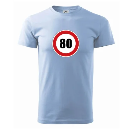 Dopravná značka - obmedzenie rýchlosti 80