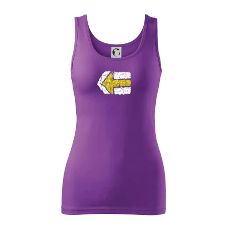 Párová turistická značka žlutá