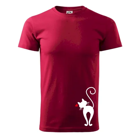 Zamilovaná mačka zozadu