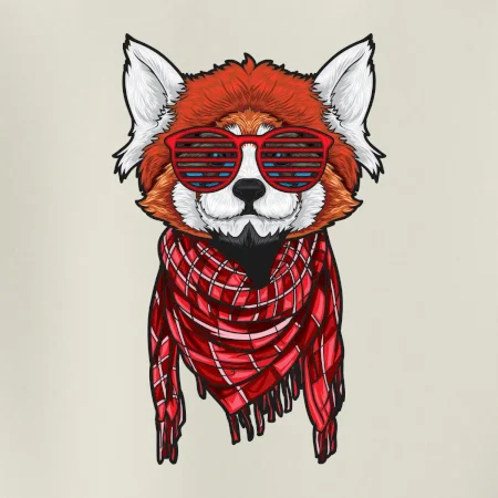 Červená panda hipster