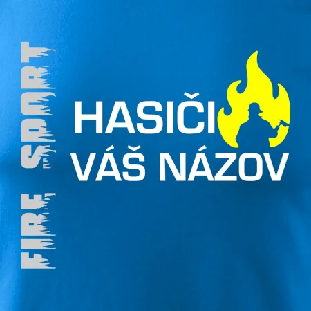 Hasiči - Váš názov - FLUO + Reflexná potlač