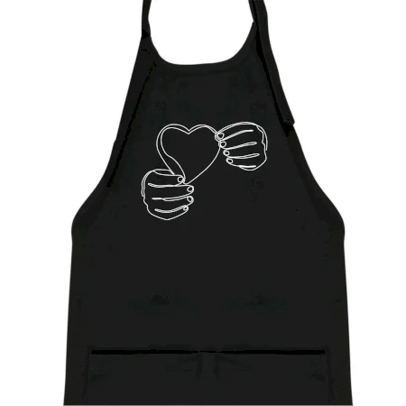 Ruka držiaca srdce jedným ťahom