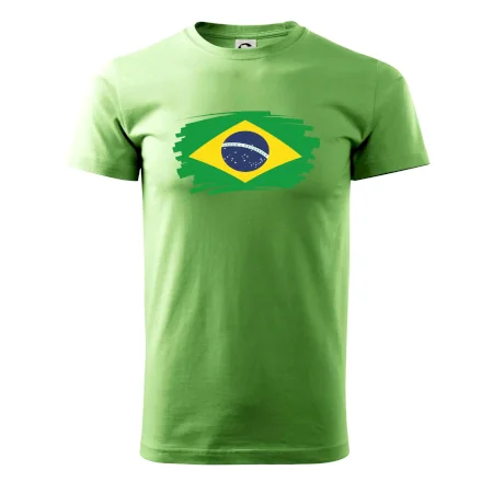 Brazília vlajka štetkou
