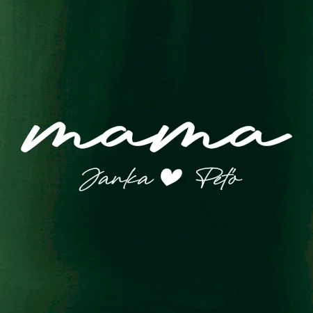 Mama - tričko menami deti písacie