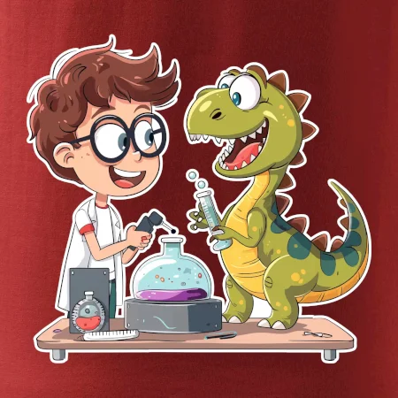 Chemik a dinosaurus - chlapec