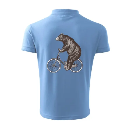 Medveď na bicykli