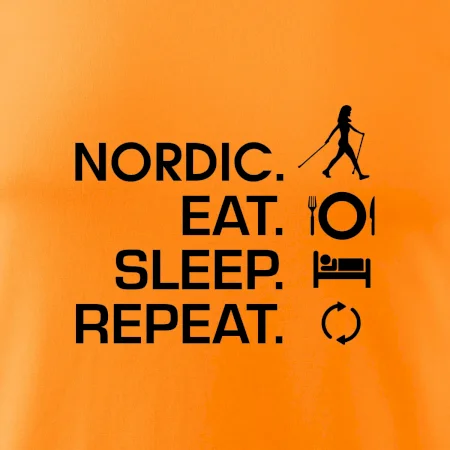 Nordic walking eat sleep