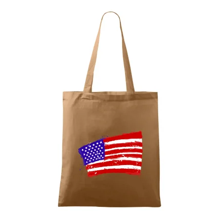 Americká vlajka ohnutá