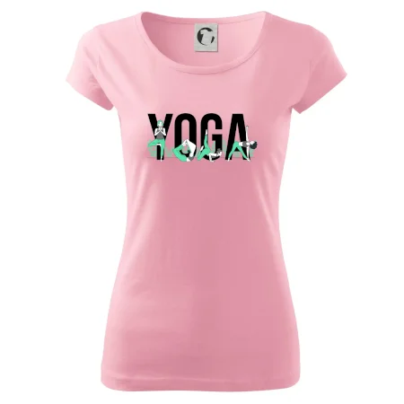Yoga nápis farebný