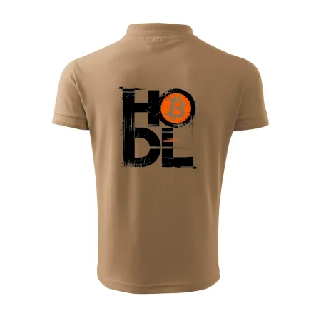 Hodl velký nápis a logo BTC