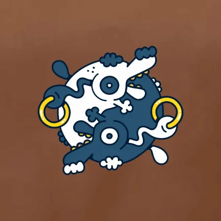 Yin & Yang abstraktné psy