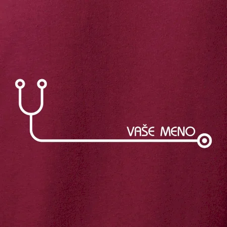 Doktor a sestrička - stetoskop s menom