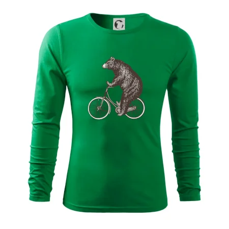 Medveď na bicykli