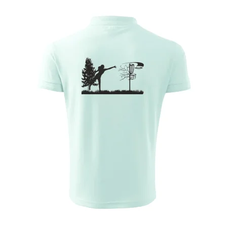 Disc golf - žena čierny obrázok