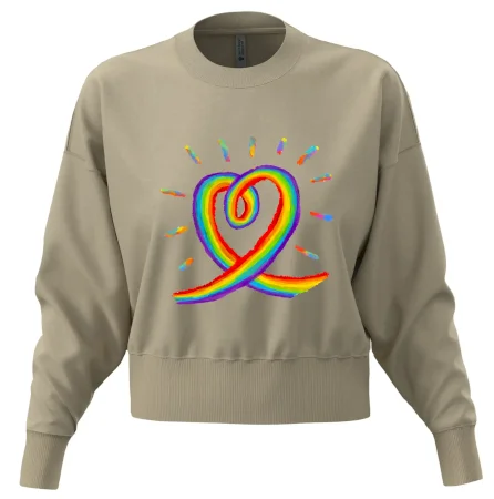 Srdce pride dúha kreslená
