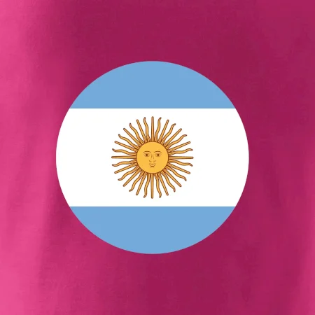 Argentína vlajka guľatá