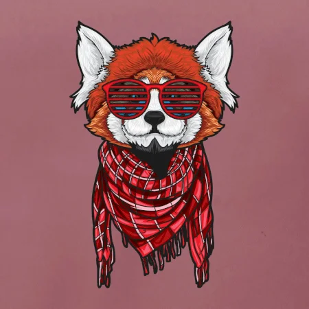 Červená panda hipster