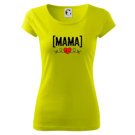 Nápis mama a srdce