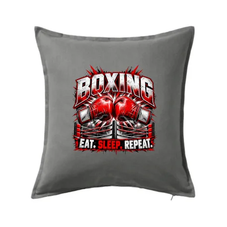 Boxerské rukavice v ringu eat sleep repeat