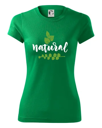 Natural - nápis v listoch