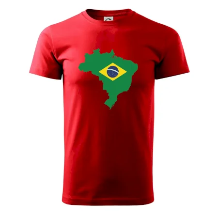 Brazília vlajka v mape